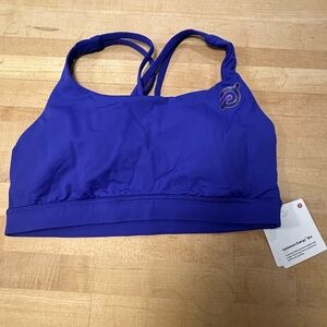 lululemon x peloton purple sports bra